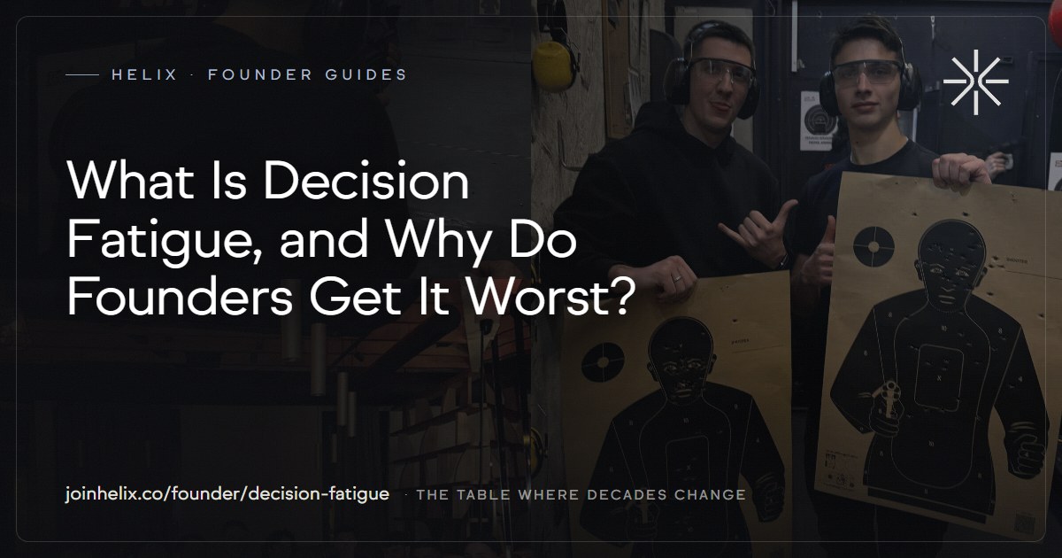 What Is Decision Fatigue, and Why Do Founders Get It Worst?