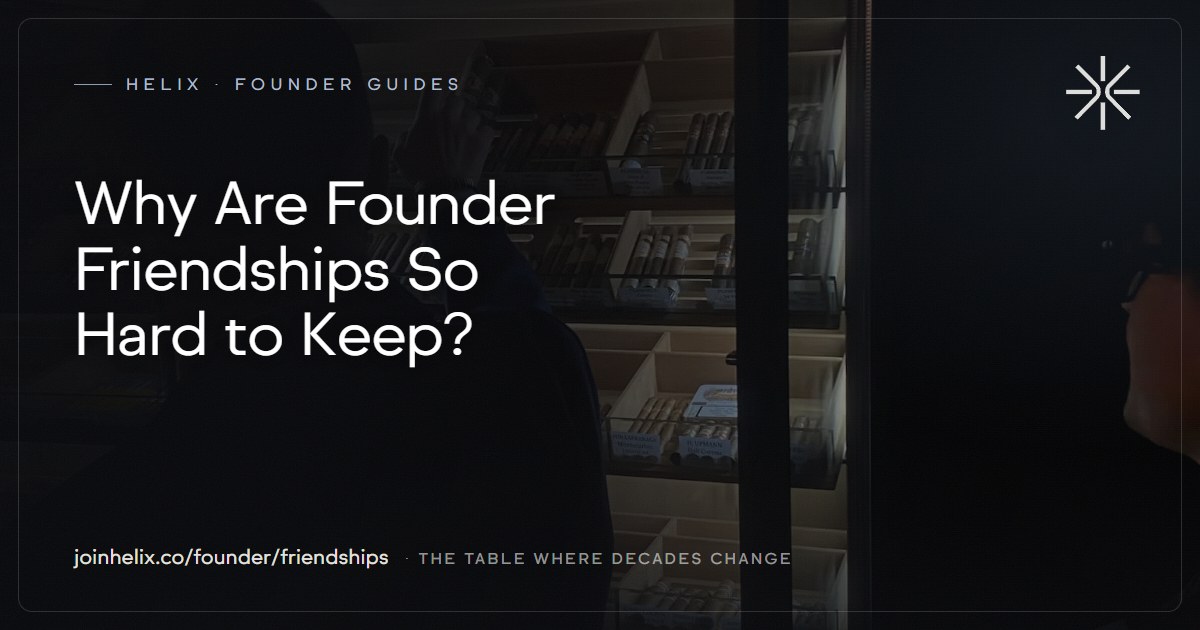 Why Are Founder Friendships So Hard to Keep?