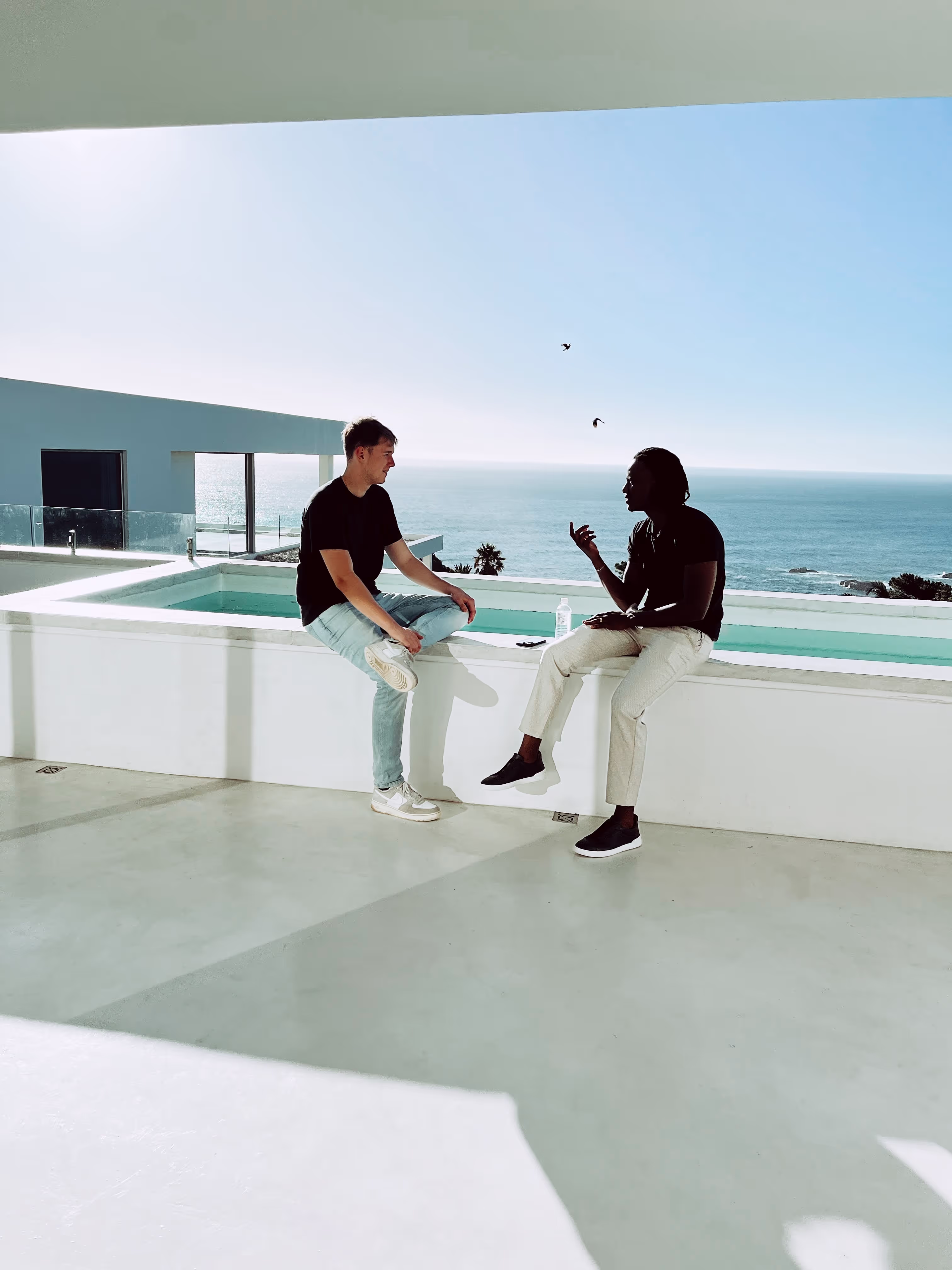 Helix members on a Cape Town rooftop