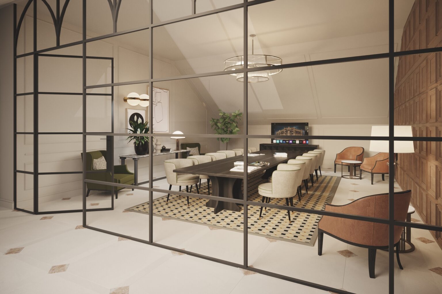 Private industrial dining room used for Helix peer sessions in Belgrade