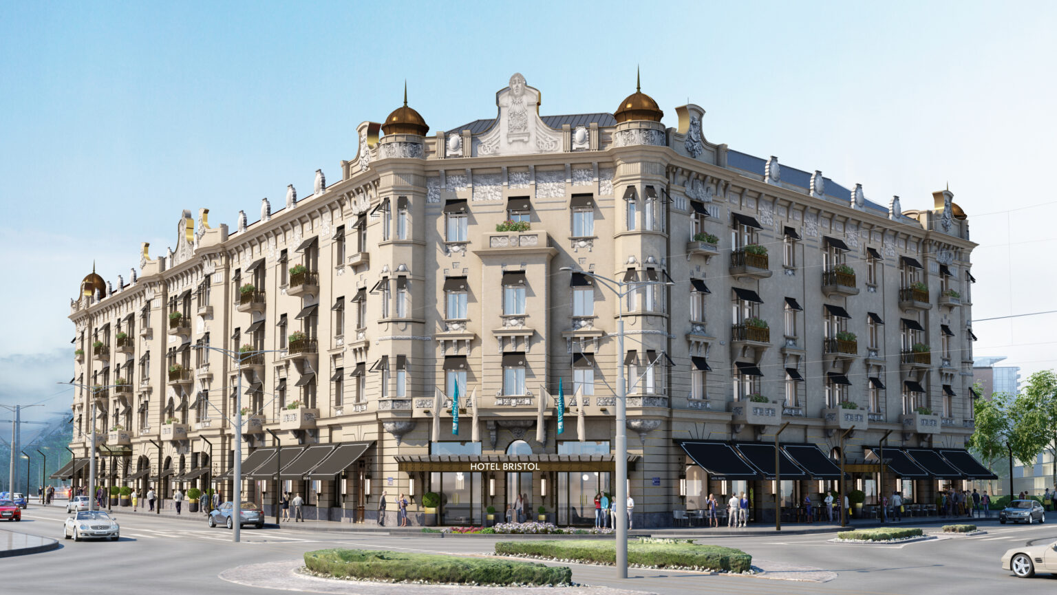 Hotel Moskva in Belgrade, a landmark on the Helix gathering route Hotel Moskva in Belgrade, a landmark on the Helix gathering route