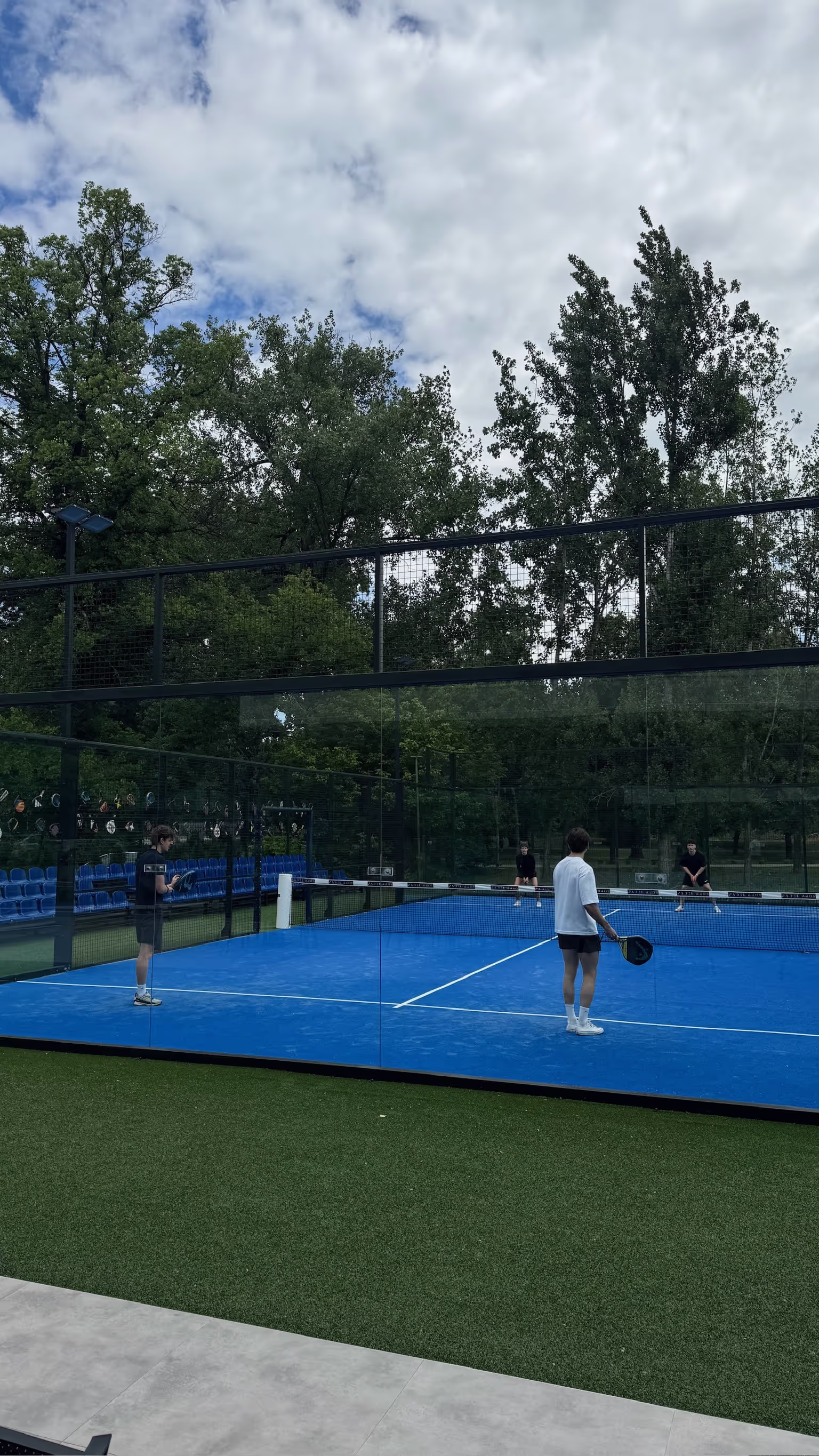 Morning padel match between Helix founders in Belgrade
