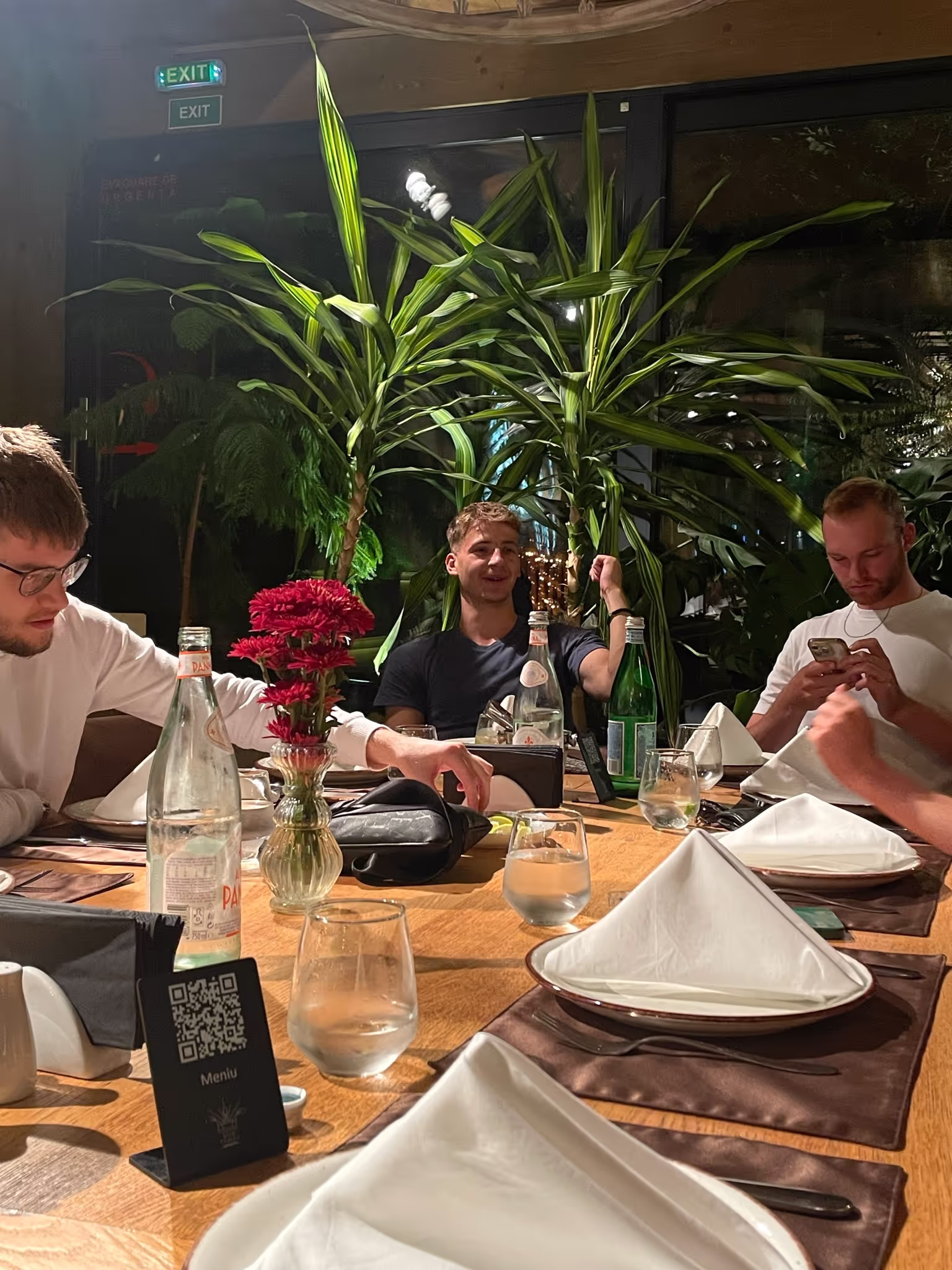 Helix founders debriefing over dinner in Bucharest Helix founders debriefing over dinner in Bucharest