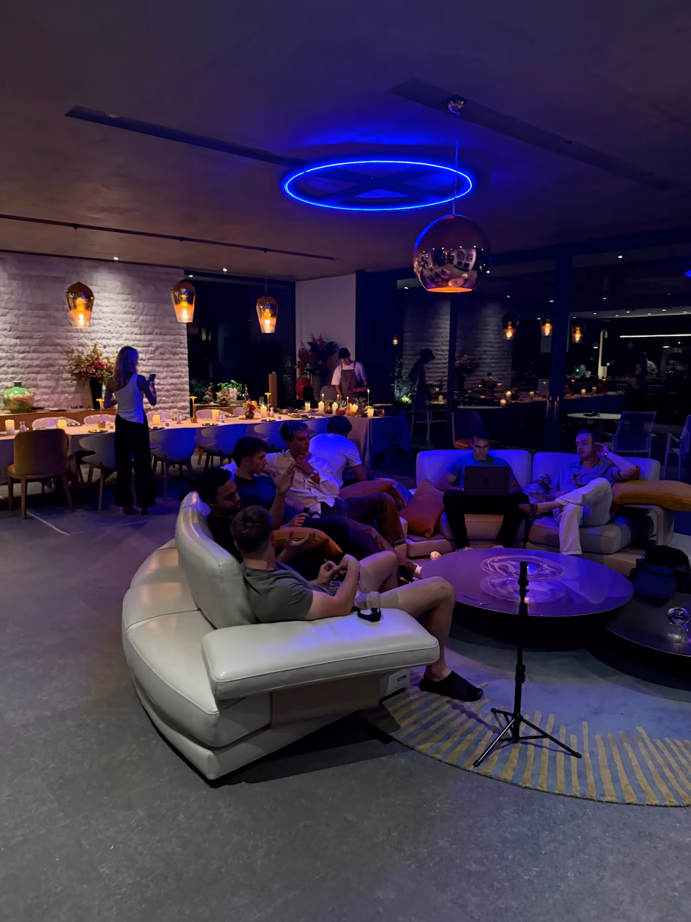Founders out together at night — the friendships that don't clock off after dinner